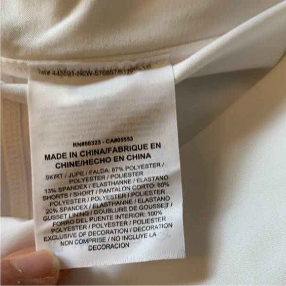 Nike white tennis skirt Dri fit, size Large. - Picture 3 of 10